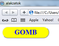 button { width:160px; height:40px; text-align:center; color:blue; font-family:corsiva, serif; font-weight:bold; font-size:24px; border:2px solid green; background-color: yellow; } Megfelelő szegély