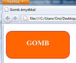 Függőleges belső árnyékot adva a gombnak: button { width:160px; height:40px; text-align:center; padding:25px; color:#ffefdf; fontfamily:corsiva, serif; font-weight:bold; font-size:24px; border:2px
