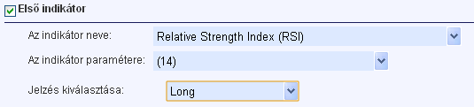 Az alábbi példában olyan részvényeket keresünk, melyekre a gyertya formáció és a 14 napos RSI indikátor is vételi jelzést adott.