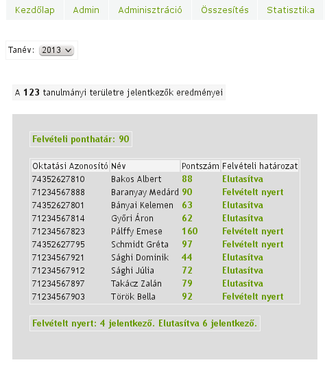 Felvételi