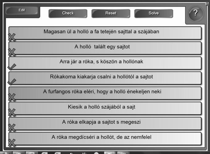Mivel az interaktív táblát, mint oktatási taneszközt akartuk használni, el kellet készíteni hozzá a megfelelő tananyagokat is.