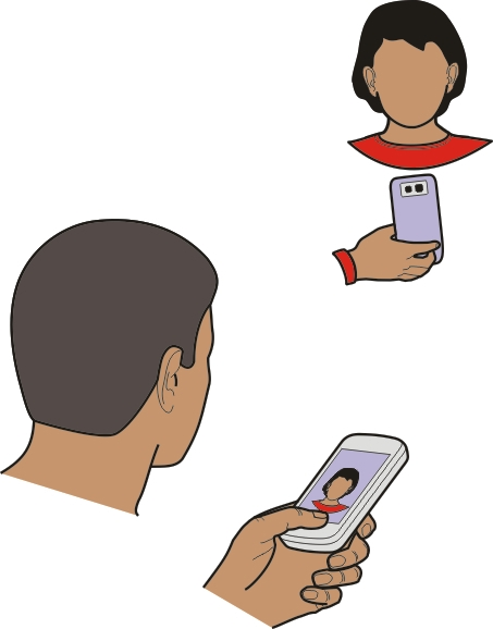40 Telefon Videohívás kezdeményezése Néhány barátunkkal vagy rokonunkkal ritkán találkozunk személyesen? Miért nem hívjuk fel őket videohívás formájában, hogy szemtől-szemben beszélgethessünk?