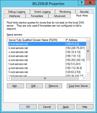 2.5. DNS kiszolgáló konfigurálása 2.5. DNS kiszolgáló konfigurálása A Server Manager-ben Tools menüben válasszuk a DNS-t.
