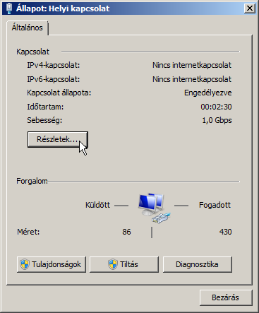 96 A hardvereszközök, az alkalmazások beállításai, hálózati konfiguráció 56.