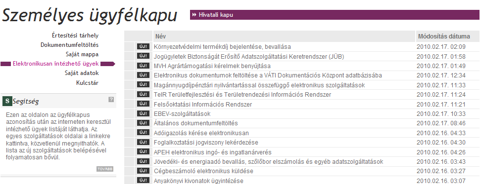 A Saját mappa felületen a kiválasztott oldalakhoz szabadon választott kulcsszavak (címkék) rendelhetők. (Egy oldal több címkével is jellemezhető.