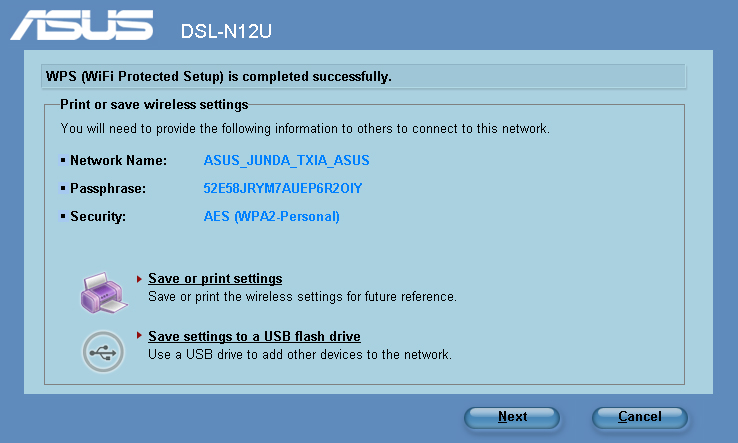 Hálózati eszközök hozzáadása USB flash meghajtó segítségével A ADSL beállító varázsló eszközöket adhat a hálózathoz egy USB flash meghajtó segítségével.