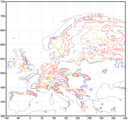 2071-2100 2021-2050 1961-1990 VI.