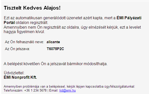 A pályázati portálon egy szigorított biztonságú felületen meg kell adni az alábbi ügyfélkapus regisztrációval megegyező! adatainkat.