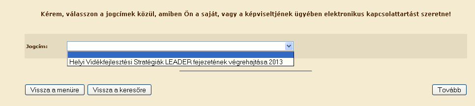 Új beadvány benyújtása Új Hivatal részére küldött iratok elektronikus benyújtása beadvány benyújtás esetén a mezők kitöltése nélkül az Új felvitel gombra kell