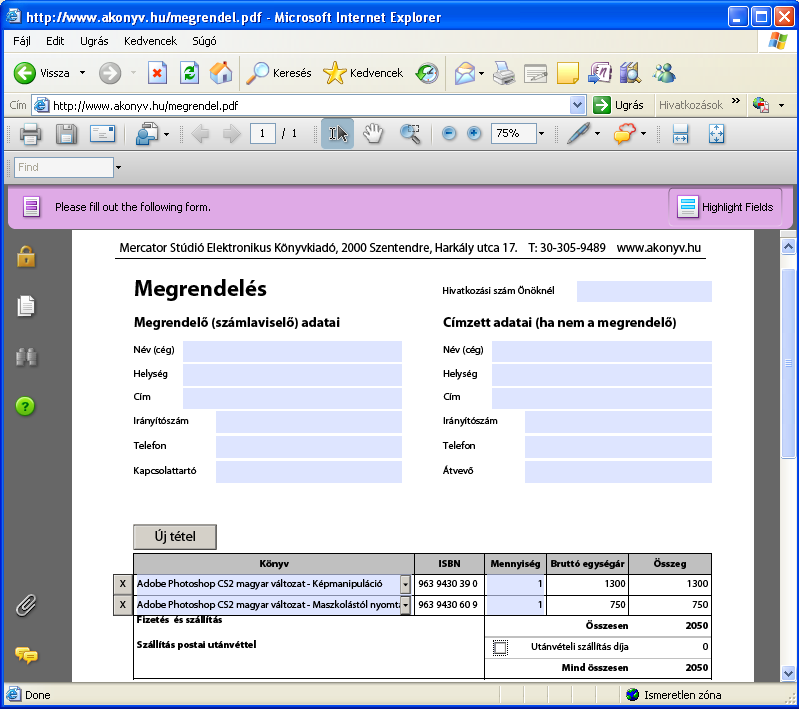 A programmal PDF formátumba konvertálhatjuk Outlook, Lotus Notes objektumainkat, melybe beleértjük a szokásos elektronikus levélcsatolmányokat is. Ezt akár archiválásként alkalmazhatjuk.
