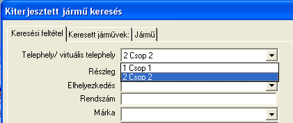132810: Virtuális TH-csoport A kiterjesztett jármű-kereséshez virtuális telephely-csoportokat hozhat létre, amelyek több fizikai telephelyet tartalmazhatnak.