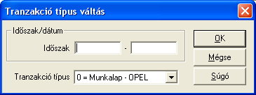 126824: Tranzakciótípus-váltások naplózása Szerviz- és alkatrész-értékesítésben a