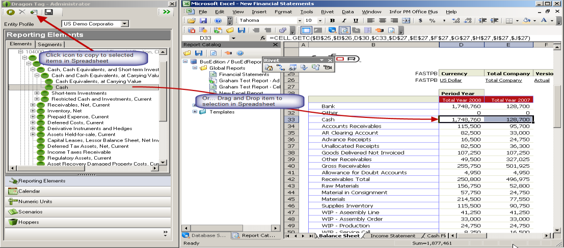 Infor PM Office Plus Gyors és egyszerű elemzések támogatása Megszokott Excel környezet használata Egyéni jelentések