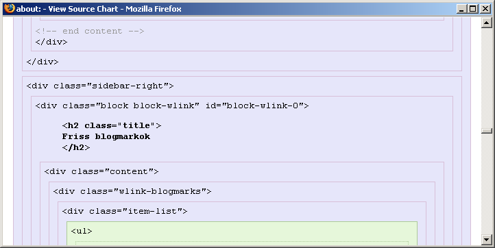40. oldal Web programozás I. (0.7. verzió) Tidy HTML Validator 27 3.8.