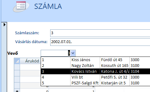 : www.pszfsalgo.hu, : radigyorgy@gmail.com, : 30/644-5111 Access 2007 Majd módosíthatjuk az oszlopszélességeket és A kulcsoszlop elrejtése jelölınégyzetet ki/be kapcsolhatjuk.
