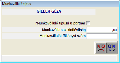 o Hatóság típusú partner felvitele A Kapcsolatok főmenü Hatóság típus menüpontjára kattintva az alábbi ablak jelenik meg (22. ábra): 22.