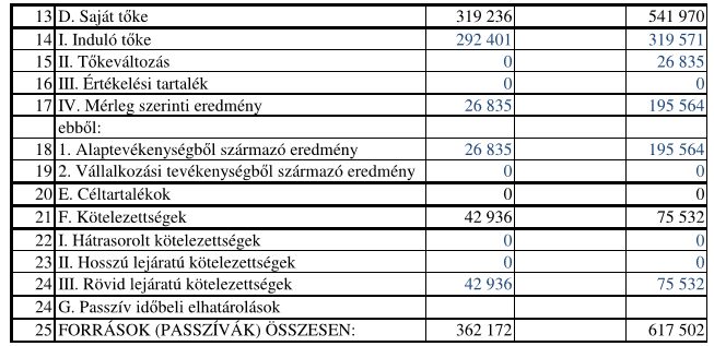 Plébániák kettős könyvvitelben Nyomtatványok