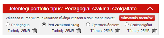 Az e-portfólió működése és javasolt tartalmi elemei a Az e-portfólió véglegesítése csak