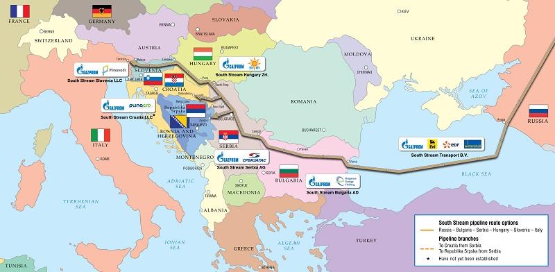 A Déli Áramlat útvonala A DÁ Magyarország délnyugati részén halad, új végállomás: Baumgarten, Ausztria A jelenlegi nyomvonal gyengíti M.o. szerepét mint tranzitország és mint gázközpont EU-Gazprom küzdelem folyik az EU 3.