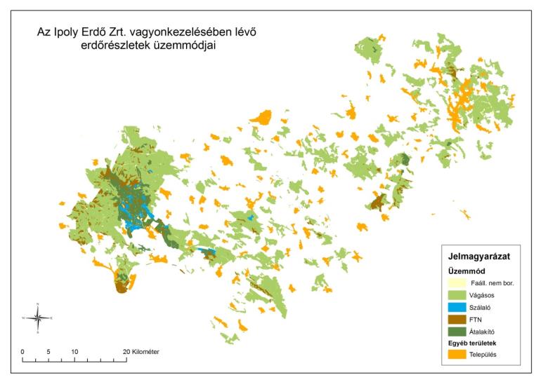 Az új erdőtörvény bevezetését követően 2012 illetve 2013-tól a Kemencei és a Nagymarosi erdészetnél bővültek az átalakító üzemmódú területek, az idei évtől pedig Kelet Cserháti erdészet területe.