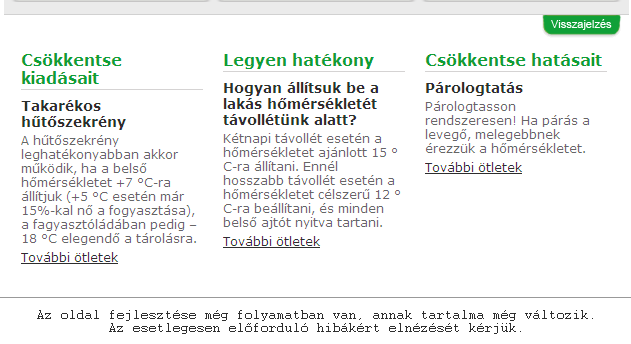 KEZDŐOLDAL (Főoldal) A kezdőoldal felépítése 1. Menüpontok 8. Kijelentkezés 9. Információ 2. Ügyféladatok 3. Számlázási időszak 4. Adatok aktualitás dátuma 5. Adatok (Ft, kwh, CO2) 6. Visszajelzés 7.