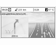 Infotainment rendszer 193 A Sáv asszisztens opció használatával, meghatározhatja hogy milyen típusú illusztráció jelenjen meg egy autópályakereszteződés elérésekor.