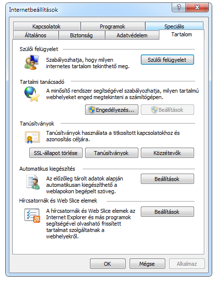 Microsec Zrt. által kibocsátott elektronikus aláírás telepítése Windows 7 (x86/x64) Internet Explorer 9 (32 bites) böngészőbe 1. Indítsa el az Internet Explorer 9 (32 bites) böngészőt.