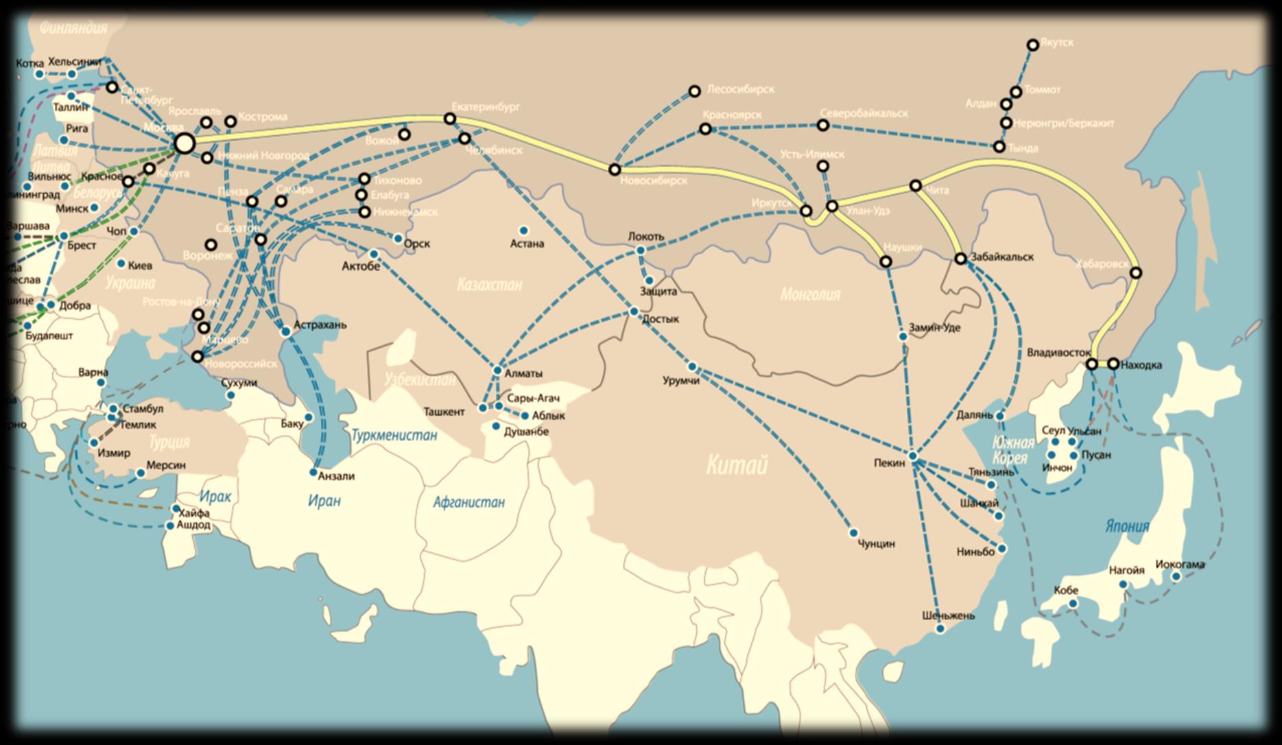 KÍNAI KONTÉNERFORGALOM Dostyk-Alasankou 0,191,5 mio. TEU Xinjiang Uygur aut. region Tibet aut.