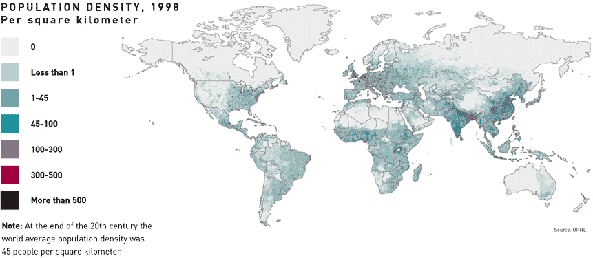 Forrás: AAAS Atlas of Population and