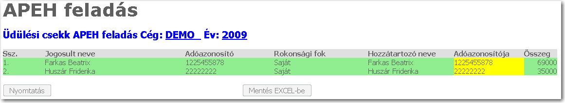 WEBCAFETERIA.HU FELHASZNÁLÓI DOKUMENTÁCIÓ LOGIPEN - SOFTWARE & ART 30. APEH K53 tábla feladása A törvényi előírások alapján az üdülési csekket igénybe vevőkről jelentést kell küldeni az APEH-nek.