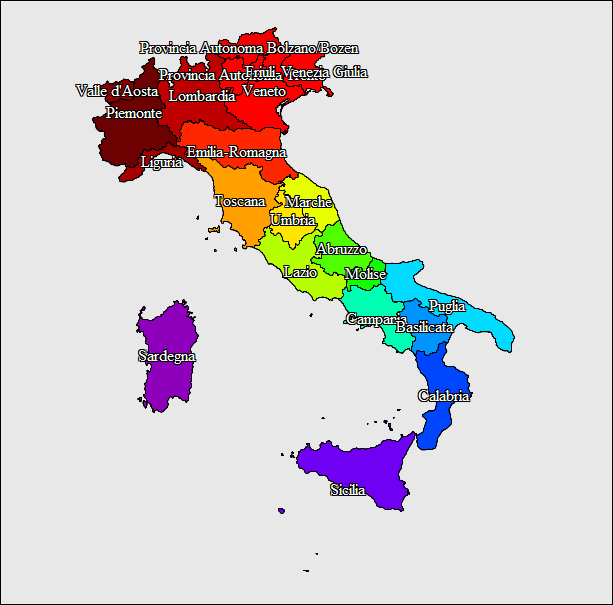 14. oldal Az alábbi ábrákon Olaszországról láthatók különböző szintű térképek.