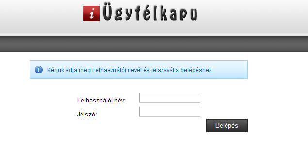 2. Belépés az Ügyfélkapu rendszerbe Az Ügyfélkapu egy internetes alkalmazás. Elindítása a böngésző program keresősorába beírt link segítségével történik: http://ugyfelkapu.sktrend.hu/login.