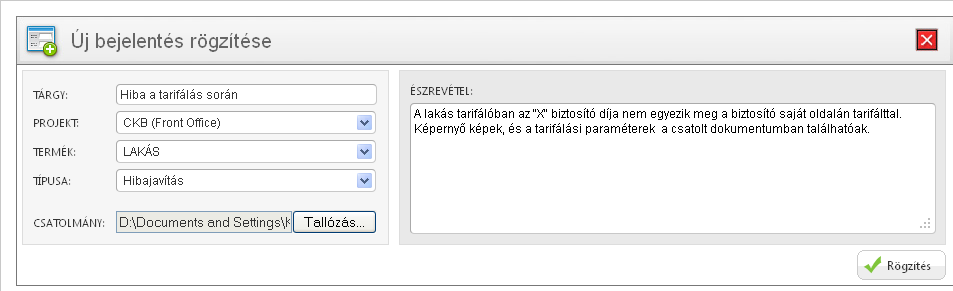 4. Új Ügyfélkapu bejelentés létrehozása Az Ügyfélkapu rendszerbe való belépés után a kapcsolattartó az <<Új bejelentés>> linkre kattintva tud a rendszerben új bejelentést létrehozni.
