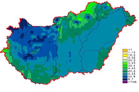 A megújuló energiaforrások szélenergia potenciáljának becslésére azonban kiválóan alkalmasak.