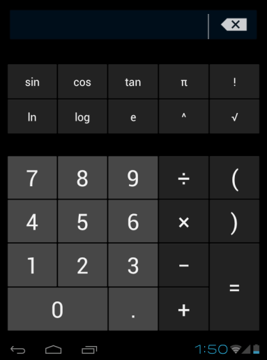 Számológép Használja a számgombokat és szimbólumokat matematikai műveletek elvégzéséhez.