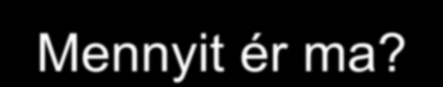 Mennyit ér ma? Példa 3 év múlva esedékes 10.000.000 Ft évi 7,5% hozammal számolva?