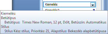 táblázat folytatása: A STÍLUS FUNKCIÓJA A