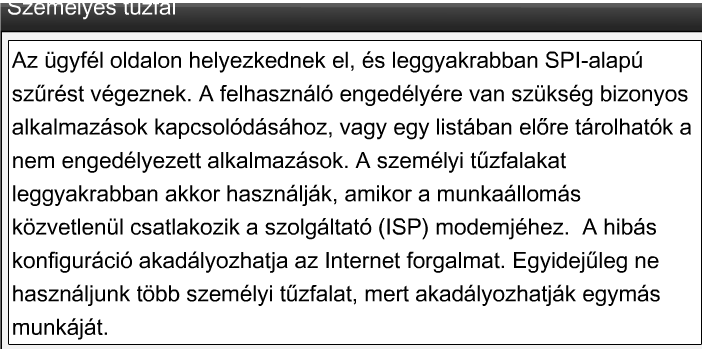 8. Hálózatbiztonsági alapok CCNA Discovery 4.