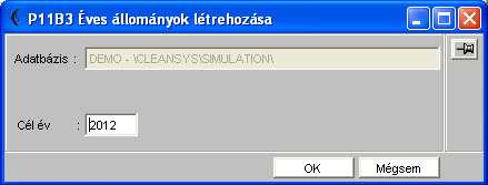 Arra az adatba zisra kell ra a llni, amibe bele pett: b.) A jobb felso sarokban tala lhato nyitjuk meg: E ves a lloma nyok le trehoza sa gombbal 2012.