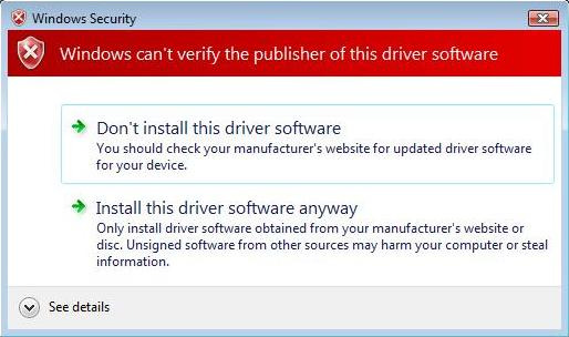 Ha Windows Vista vagy Windows 7 rendszert használsz az alábbi rendszer képernyő