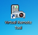 3. Kényelmi funkciók 3. lépés: A Virtual Remote Tool program elindítása Indítás a parancsikon használatával Kattintson duplán a Windows Asztalon található parancsikonra.