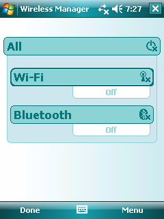 6.2 A Bluetooth funkció A zsebszámítógép beépített Bluetooth funkcióval rendelkezik. A Bluetooth technológia egy rövid hatótávolságú vezeték nélküli kommunikációs technológia.