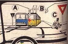 3. Az áthaladás helyes srrendje: Villams, Busz, C, Krm. C, Busz, Villams, Krm. C, Villams, Busz, Krm. 5. Melyik a leghsszabb? a fékút a reakció idő alatt megtett út a féktávlság 6.