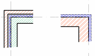2. A Fal objektumok újdonságai 2.1 Burkolótégla falak A Külső falak palettáján három új, változtatható vastagságú falstílus található, melyek látszó (burkoló) tégla mintázatot hordanak.