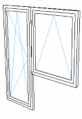 8.5 Sorolható faablak részletesebb szelvényezéssel Részletesebb, de azért stilizált szelvényrajzolattal megjelenő sorolható faablak.