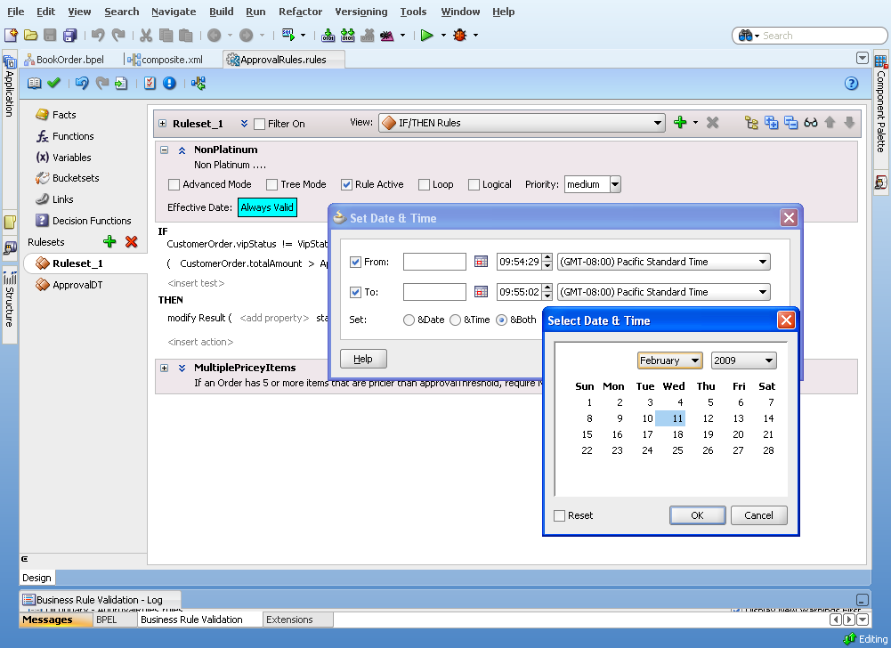 Date and Time Support Rule Activation and Effective Dates Mark rules as active/inactive
