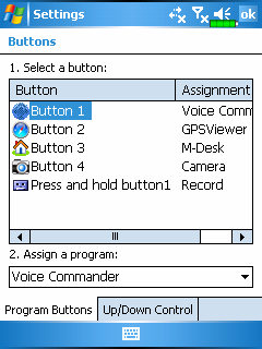 A gyorsbillentyők "Hot Keys" átprogramozása Klikkeljen a, Settings, Personal fülre, majd a Buttons-ra.