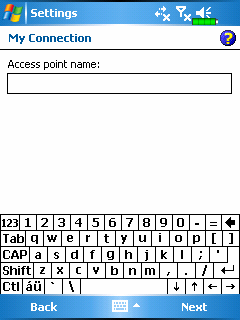 2. Töltse ki az Access Point nevét, majd klikkeljen a Next-re. 3.