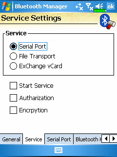Service - Szolgáltatások Klikkeljen a Service fülre.