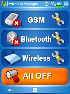 Klikkeljen a, Programs majd Wireless Manager menüpontra.